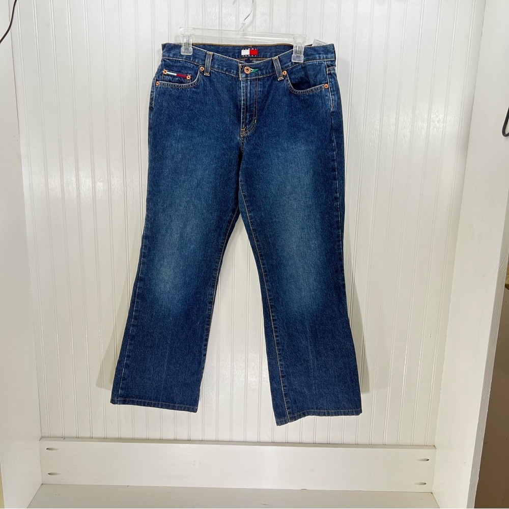 VTG Tommy Hilfiger Jill Jeans Y2K 2002 Mid Rise Bootcut Denim Size 13/33